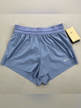 NIKE WOMENS DRI-FIT MID RISE 2.5” BRIEF LINED RUNNING SHORTS